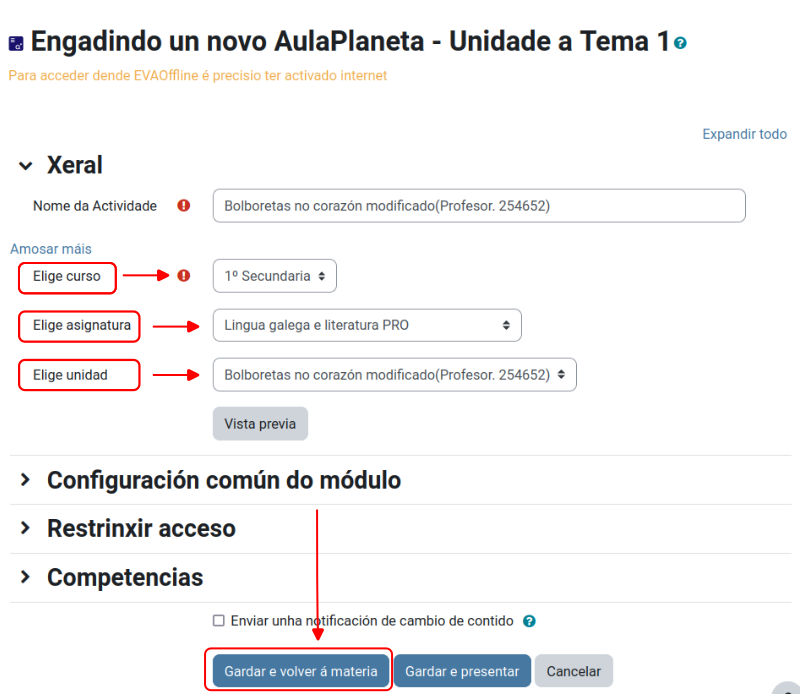 Engadir unha unidade