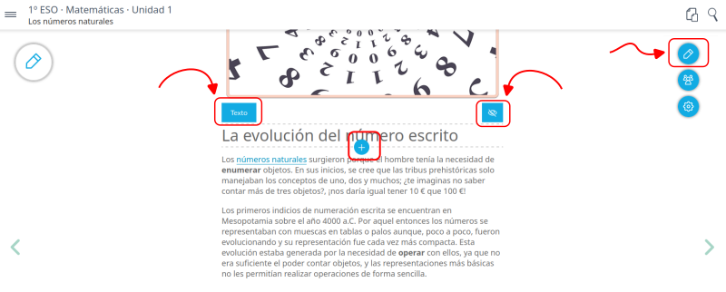 Editar contidos Smart