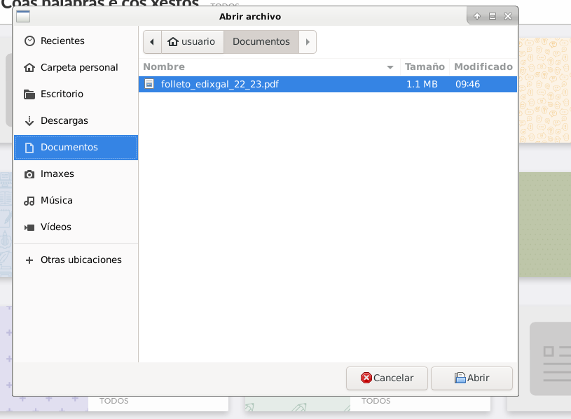 Seleccionar ficheiro