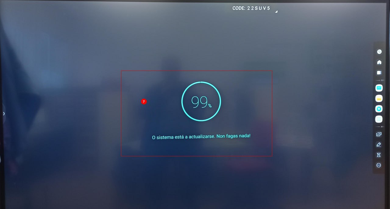Instalando a actualización