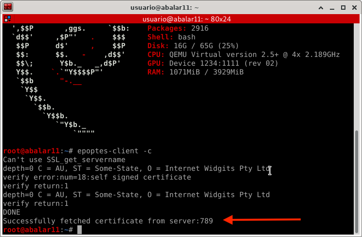 certificado descargado
