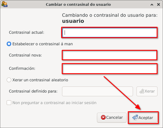 cambiar contrasinal usuario