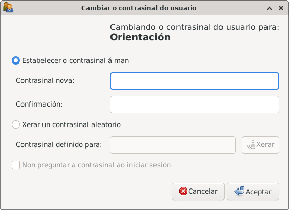 novo contrasinal usuario