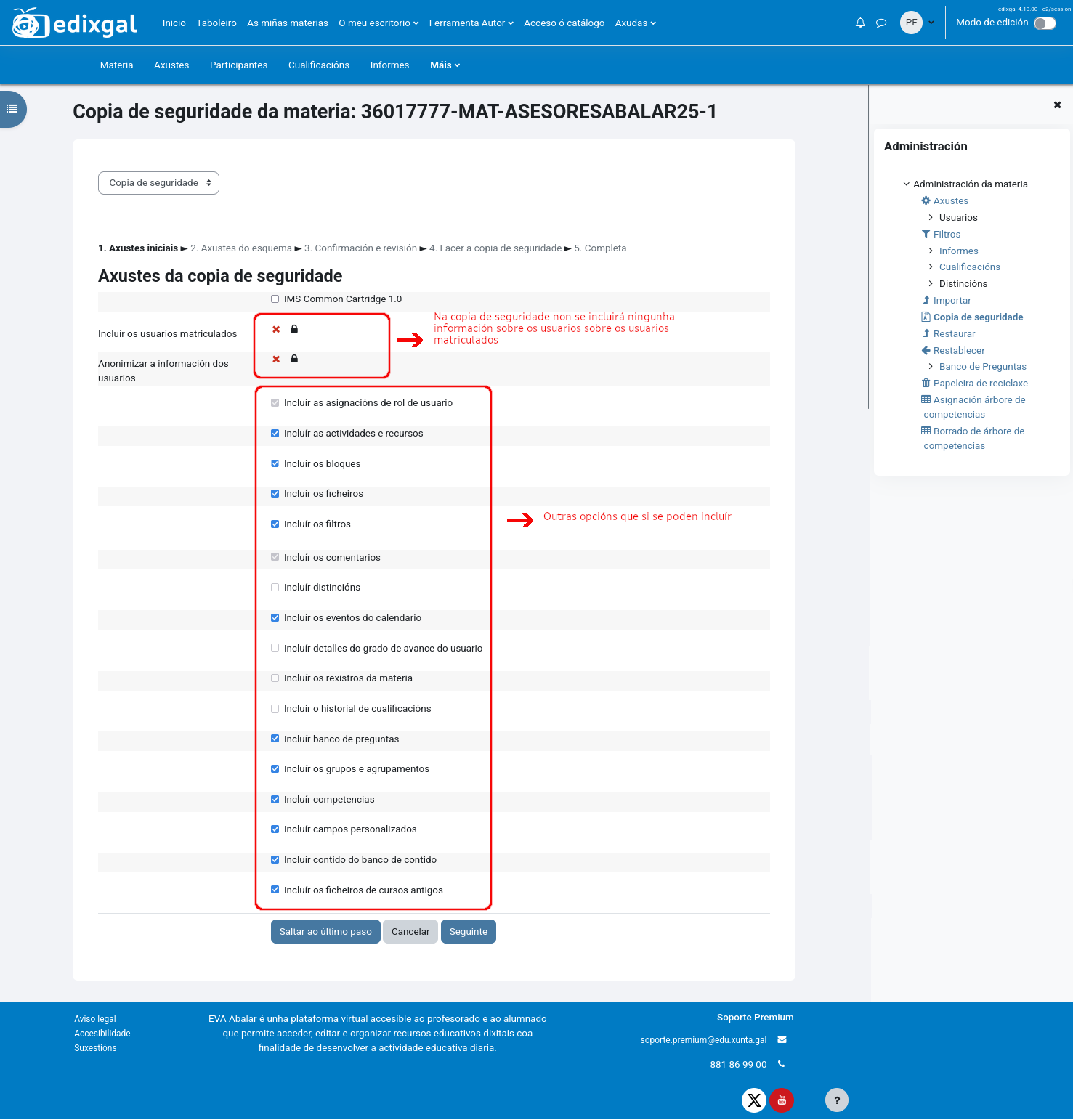 Crear copia de seguranza