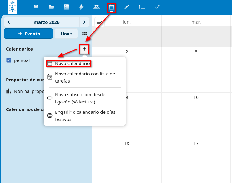 Crear calendario