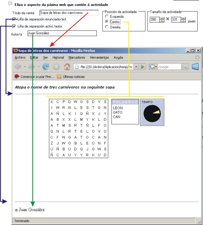 Esquema de parámetros