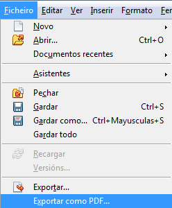 Gardar en formato pdf