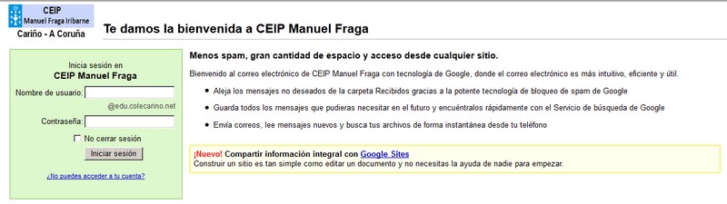 captura do sitio web edu.colecarino.net