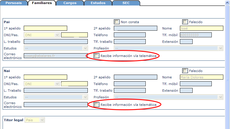recibe información telemática xade - espazoAbalar