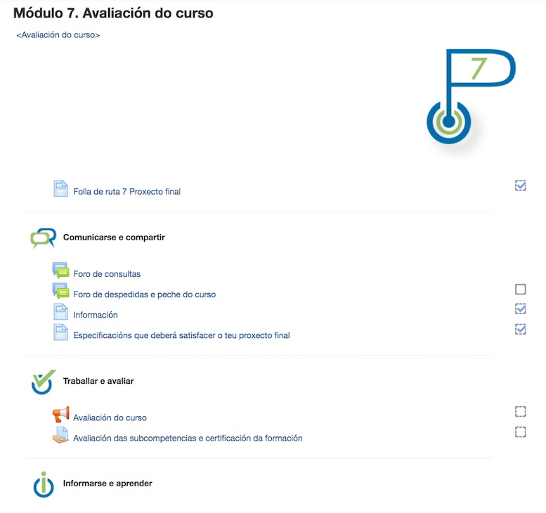 Módulo de avaliación do curso. Módulo de avaliación do curso.