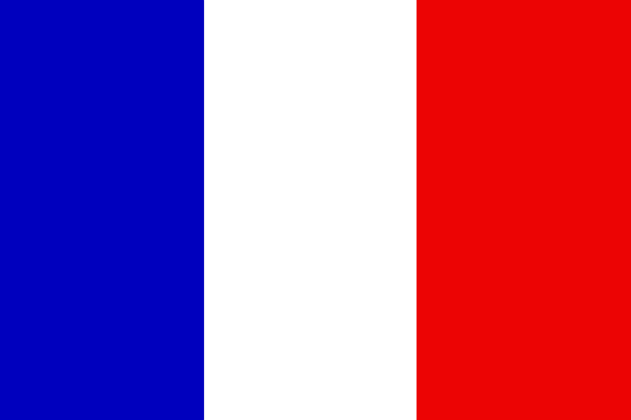 Drapeau bleu, blanc et rouge
