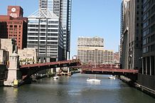 Madison Street Bridge, a bascule bridge over the Chicago River