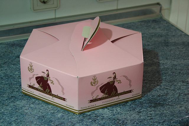 Imagen del envase para transporte de una tarta