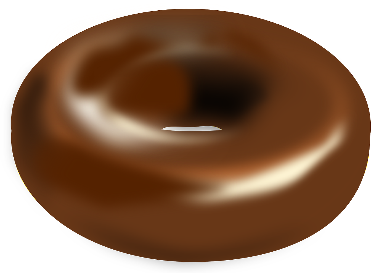 Imagen de un donut de chocolate