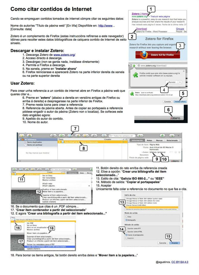 Citar empregando Zotero