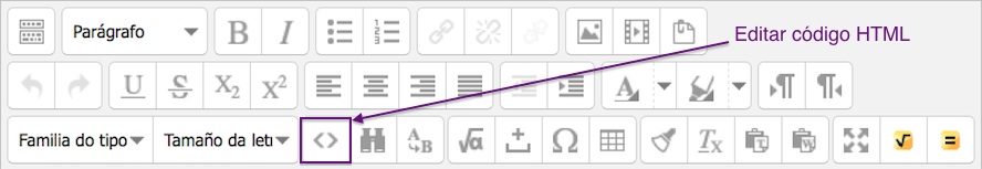 Icona, editar código HTML