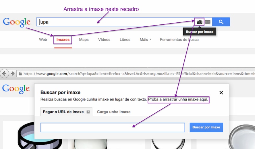 Busca inversa de imaxes en Google