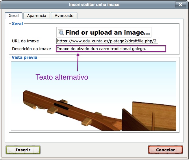Texto alternativo en imaxes no Moodle 2.6