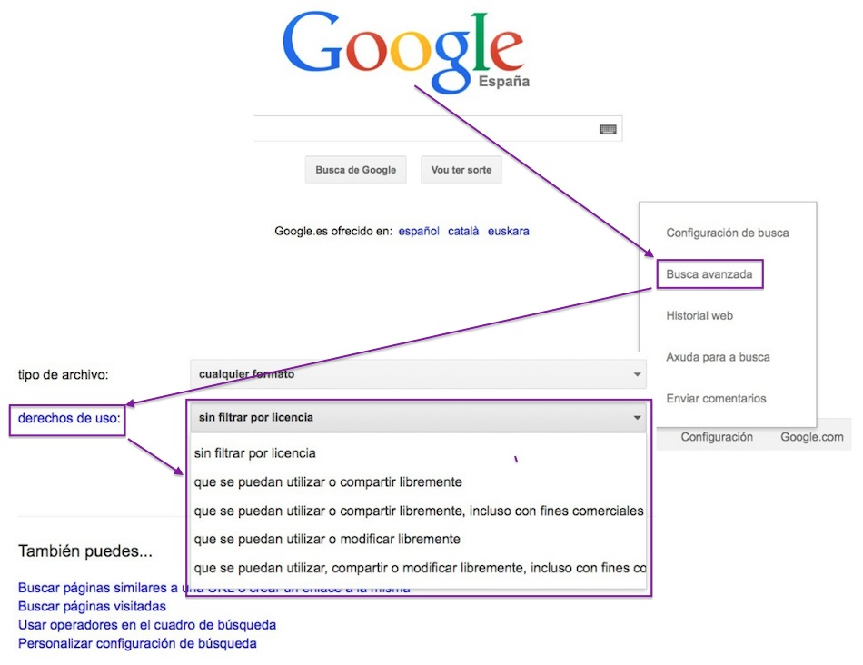 Busca de REA con Google