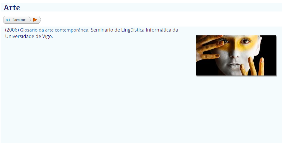 Léxico específico arte