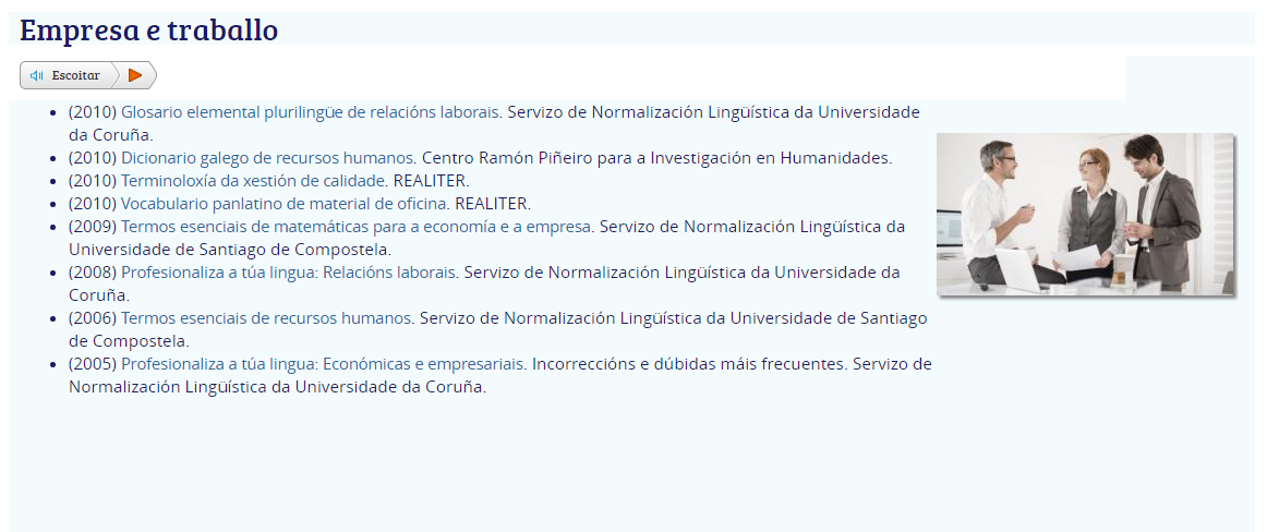 Léxico específico empresa