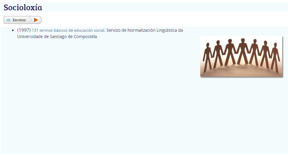 Léxico específico socioloxía