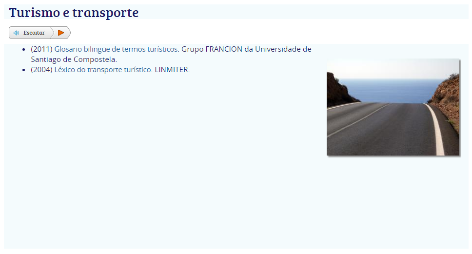 Léxico específico turismo