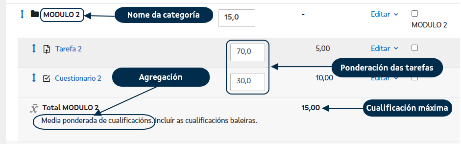 Categoría configurada correctamente