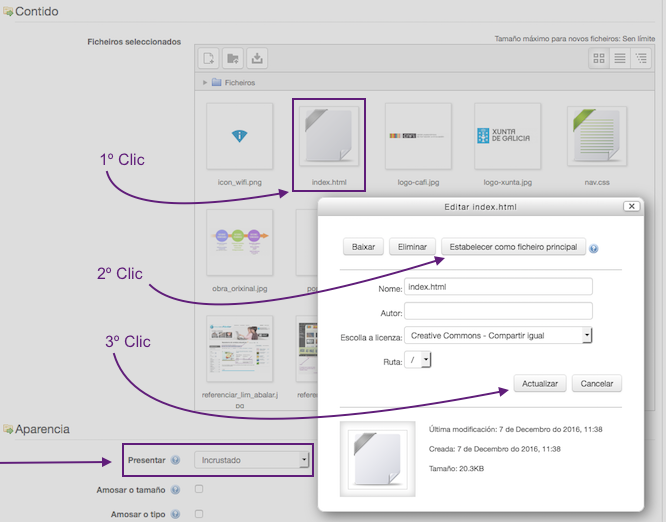 Index.html como ficheiro principal