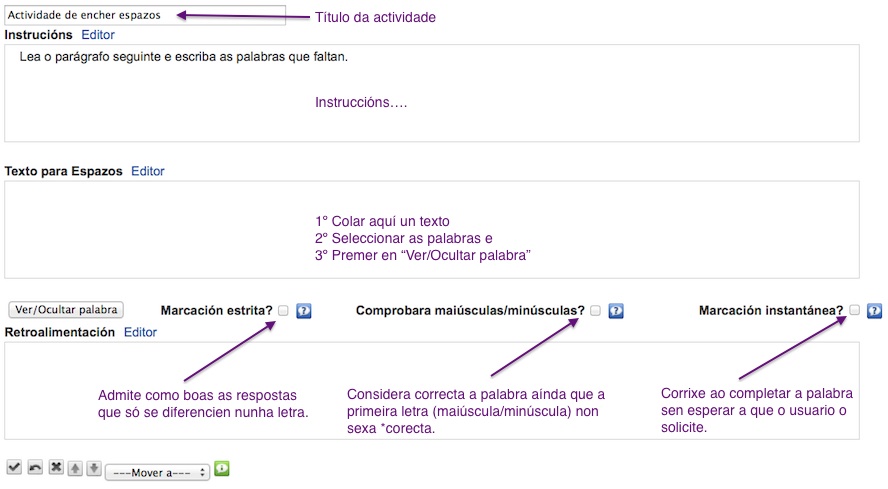 Captura de pantalla do iDevice Encher ocos.