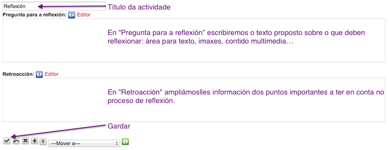 Captura de pantalla do iDevice Reflexión.