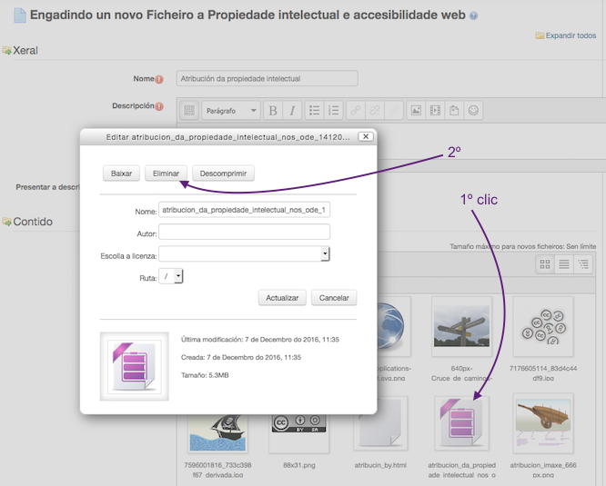 Eliminar o empaquetado Eliminar o empaquetado