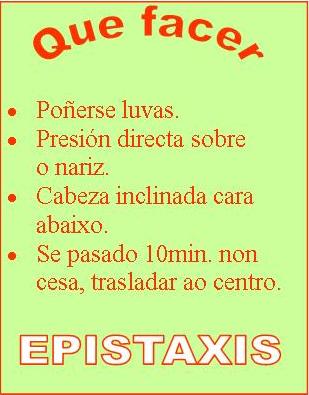 Epistaxis (que facer)