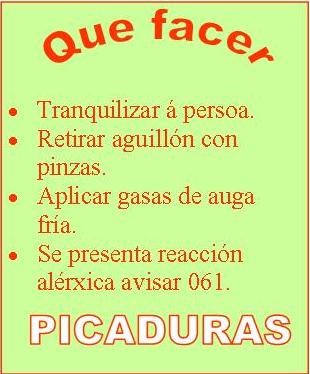 Picaduras (que facer)