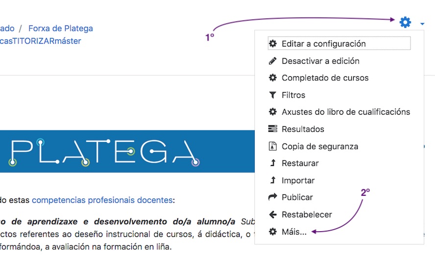 Menú Administración