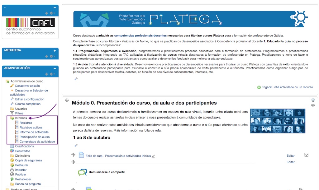 Administración > Informes