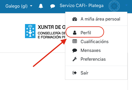 Editar perfil _ Menú