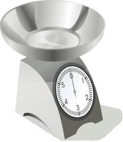 Imagen de una báscula de cocina Imagen de una báscula de cocina