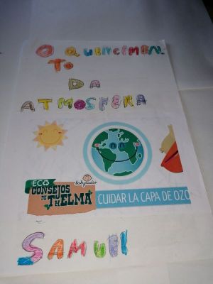 cartel de concienciación ambiental de Samu.
