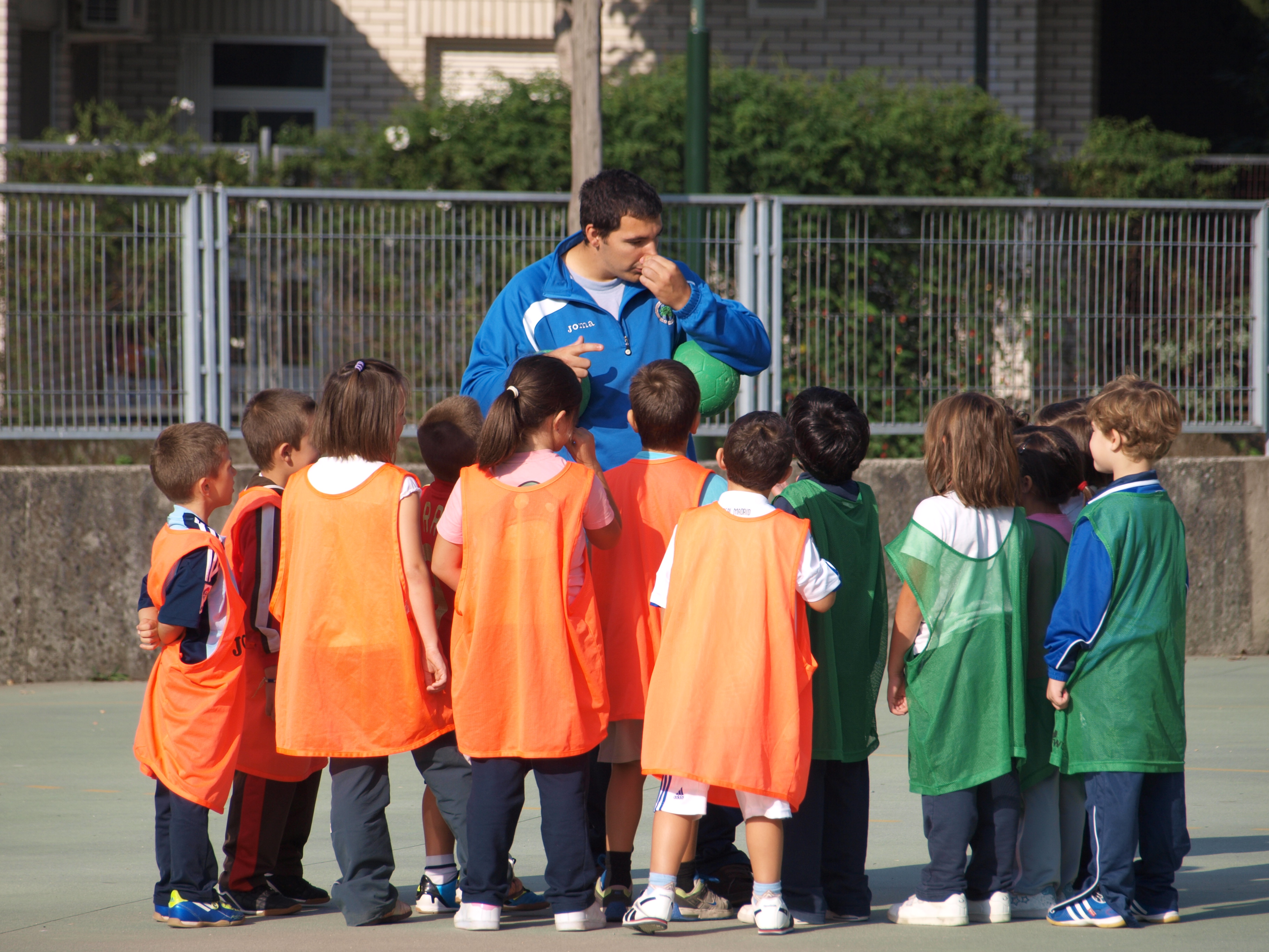Clases de Educación Física no patio
