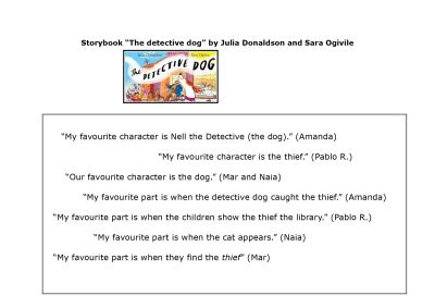 Storybook “The detective dog” by Julia Donaldson and Sara Ogivile
