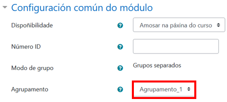 Configuración común do módulo