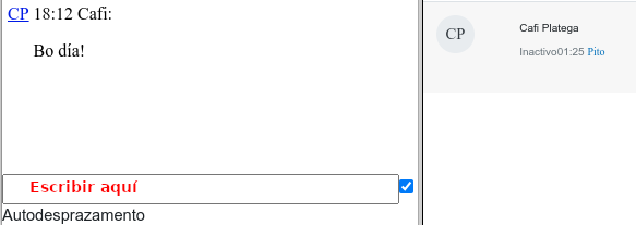 Sesión de chat (conversa)