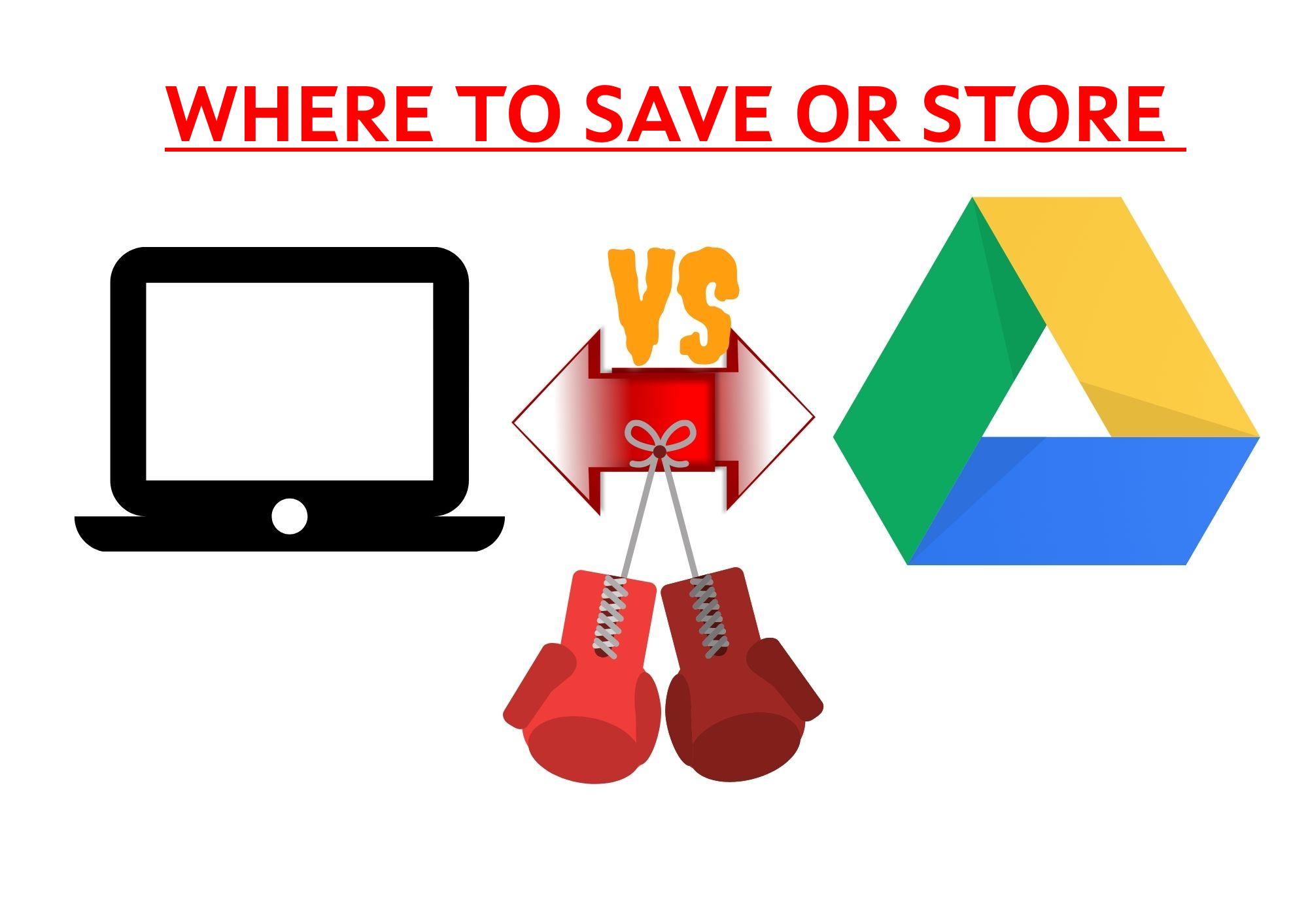 Information storage Store on device or in the cloud