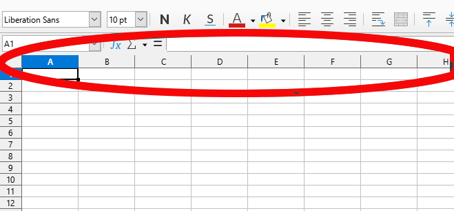 Window to identify the active cell