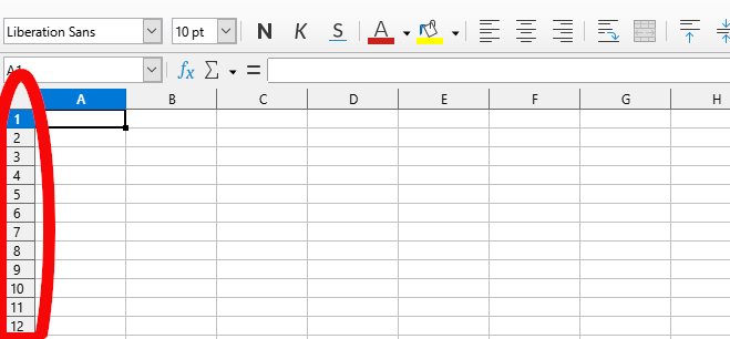 Window to identify the active cell