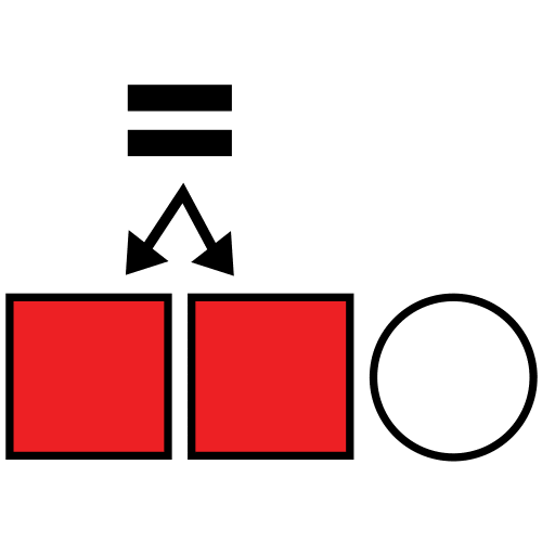 Imagen que señala dos objetos iguales