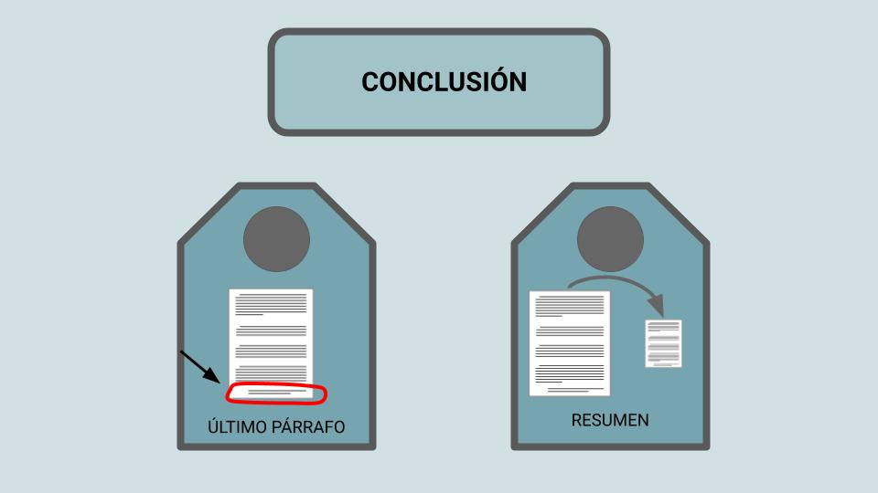 Conclusión del borrador