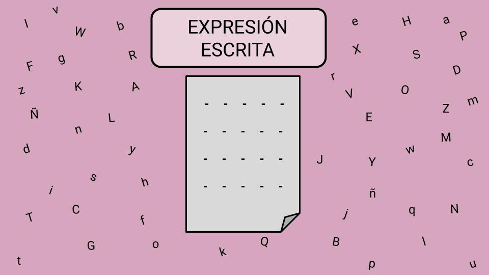 Letters that fly around a piece of writing