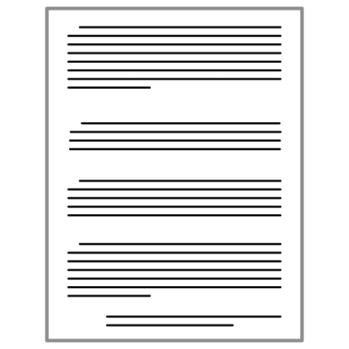 Pictograma de texto escrito